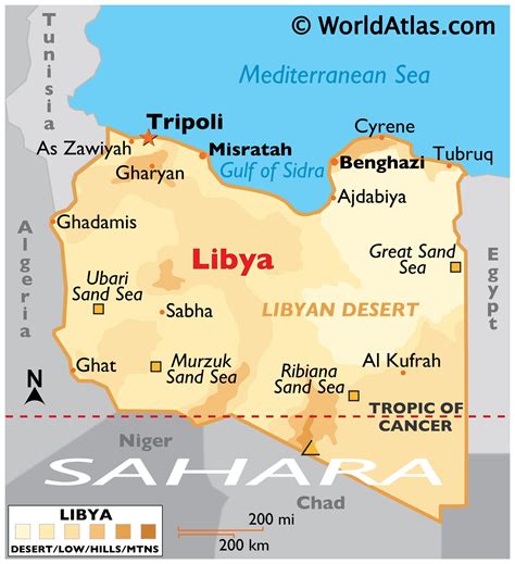 Libya Maps & Facts .